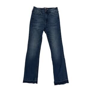 Hollister Cropped Skinny High Rise Dark Blue Jeans Size 0 (w24)